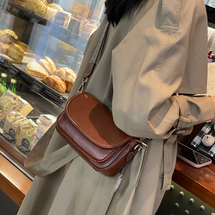 Women's Crossbody Bag Genuine Leather Small Square Bag Cowhide Shoulder Bag