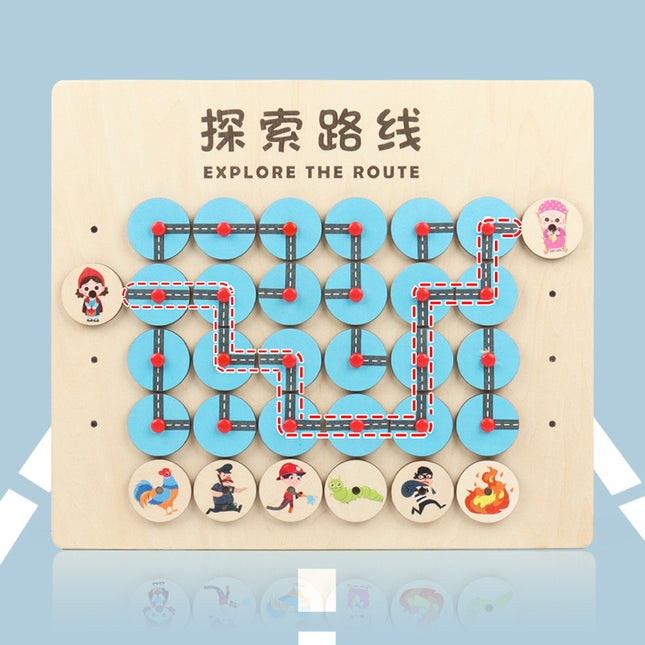 Children's Exploration and Finding Route Maze Wall Game Toys for Large Classes in Kindergarten