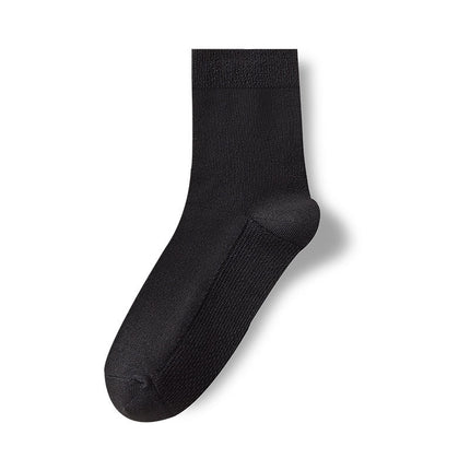 Wholesale Men's Autumn Winter Antibacterial Deodorant Casual Cotton Mid-calf Socks