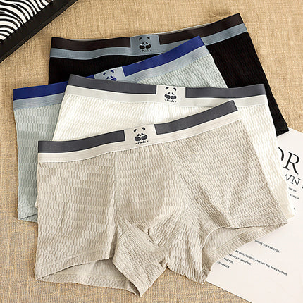 Young Men's Bubble Cotton Simple and Breathable Boxer Briefs