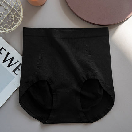 Women's High Waist Antibacterial Crotch Black Bandage Light Shaping Underwear 