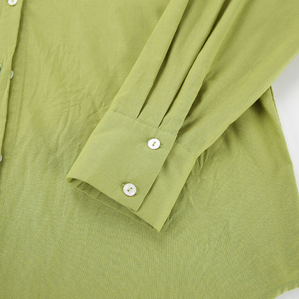 Wholesale Ladies Spring Summer Cotton Linen Casual Shirt Shorts Two-piece Set
