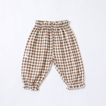 Infant Baby Summer Double Yarn Loose Harem Thin Pants