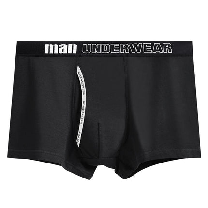 Men's Pure Cotton Breathable Mid-rise Sporty and Cute Boxer Briefs