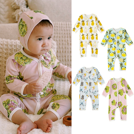 Baby Spring Summer Romper Newborn Cotton Printed Babygrow