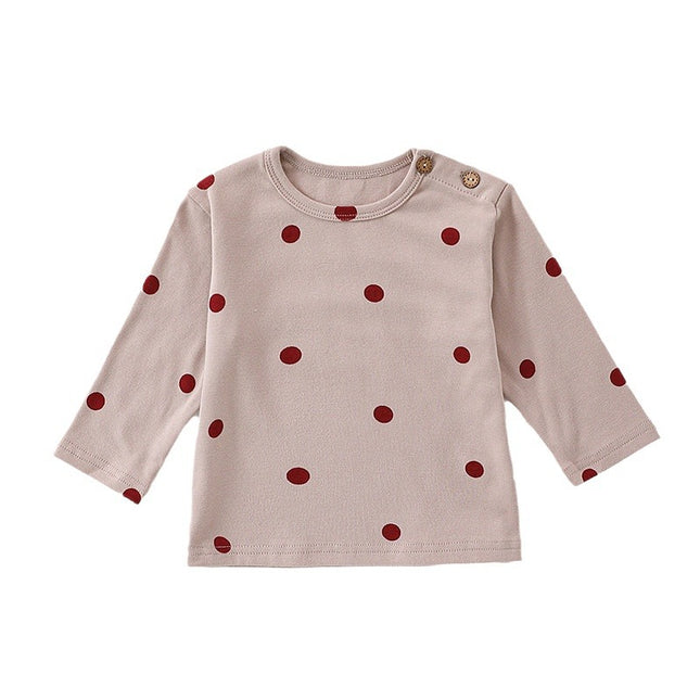 Infants Baby Clothes Long-sleeved T-shirt Spring Pure Cotton Top