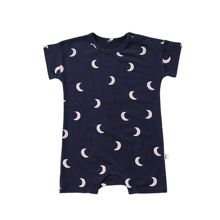 Wholesale Infants Baby Summer Short-sleeved Printed Rompers