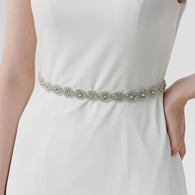 Luxurious Rhinestone Waistband Wedding Dress Waistband Bridal Belt