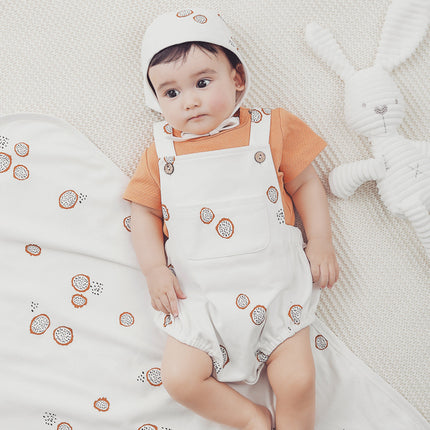 Wholesale Spring Organic Cotton Baby Clothes Overalls Baby Rompers Newborn Bodysuits