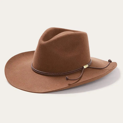 Wholesale Men's Autumn and Winter Woolen Cowboy Hat Bow Jazz Hat 