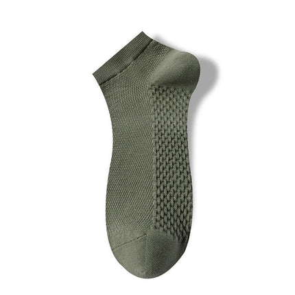 Wholesale Men's Summer Cotton Sports Anti-odor Mesh Short Socks