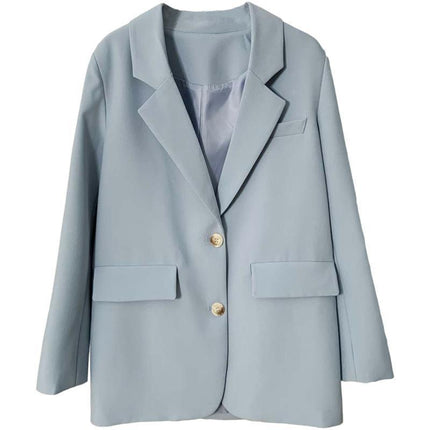 Wholesale Women's Autumn Loose Casual Two Button Blazer Top