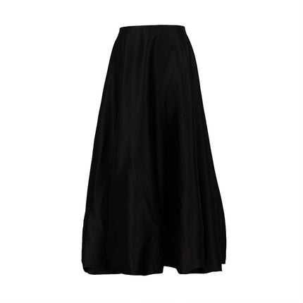 Women's Spring Casual Solid Color High Waist Puffy Skirt