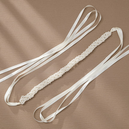 Hand Sewn Bridal Belt Wedding Dress Waistband Dinner Party Accessories