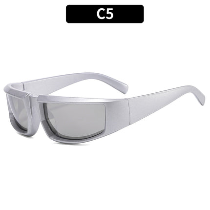 Wholesale Punk Hip Hop Disco Space Silver Sunglasses