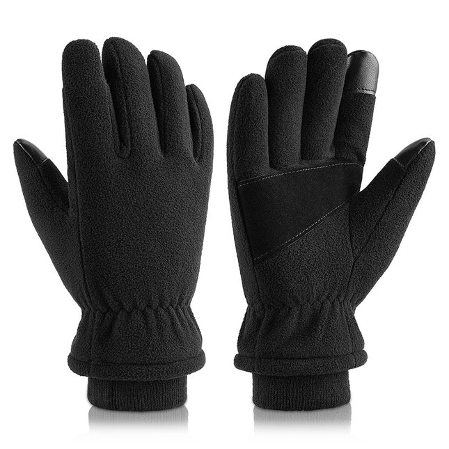 Wholesale Winter Skiing Cycling with Touch Screen Warm Leather Gloves 