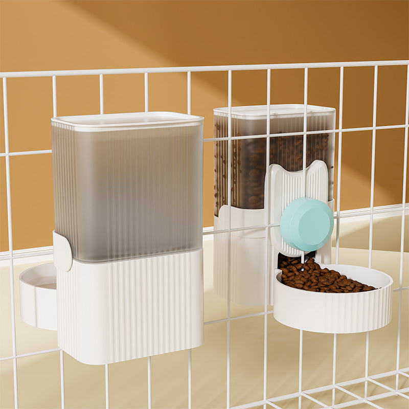 Pet Hanging Cage Automatic Feeder Dog Water Dispenser Hanging Kettle D ...