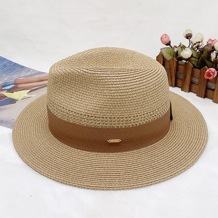 Wholesale Men's and Women's Summer Panama Hat Sunshade Beach Hat Jazz Hat 