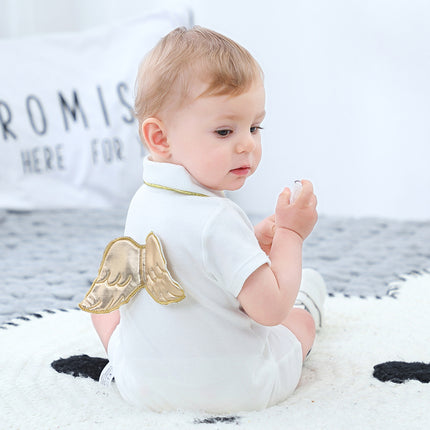 Infant Baby Boys Rompers Summer Short Sleeve Bodysuit