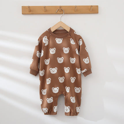 Infant Spring Cotton Babygrow Newborn Baby Cartoon Printed Romper