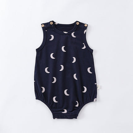 Infant and Toddler Summer Pure Cotton Sleeveless Triangle Bodysuit