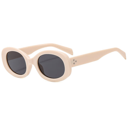 Retro Cat Eye Rice Nails Punk Street Sunglasses Outdoor Casual Party Cycling Sunglasses for Women