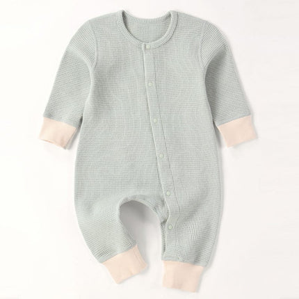 Infants Baby Waffle Onesies Babygrow Newborn Bodysuits