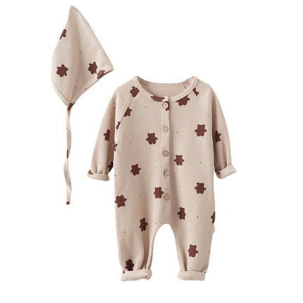 Baby Cute Spring Jumpsuit Printed Baby Romper Babygrow Onesie