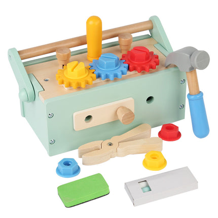 Children's Wooden Screw-twisting and Disassembling Nut Portable Tool Box Educational Toy