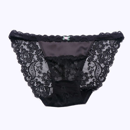 Wholesale Girls Fashionable Satin Lace Sweet Sexy Briefs