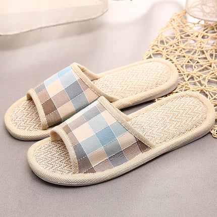 Wholesale Summer Home Non-slip Soft-soled Linen Slippers