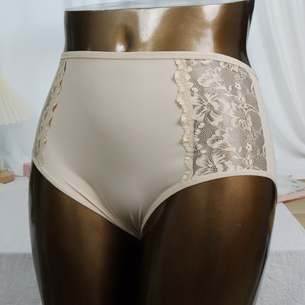 Wholesale Women's Thin Cotton Crotch Lace Breathable High Waist Underwear