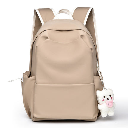 Men's and Women's Casual Backpacks with Cute Pendants for Students Large Capacity Backpacks