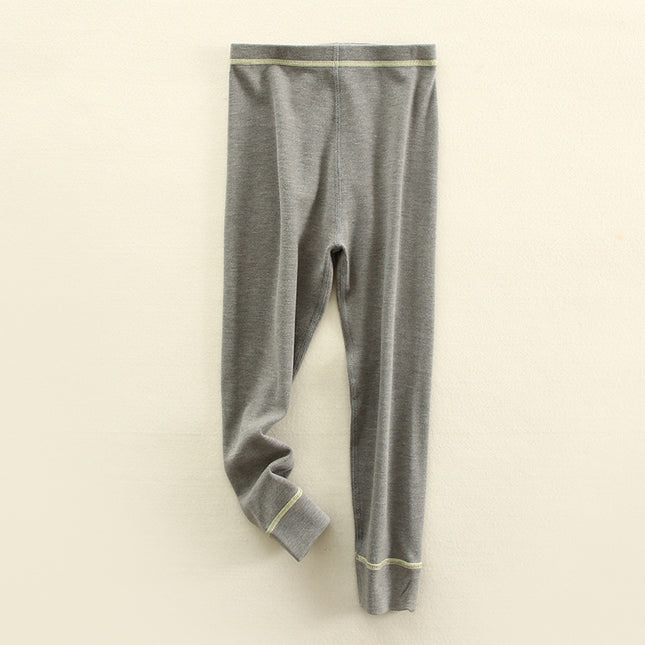 Wholesale Kids Fall Winter Plus Size Warm Double Brushed Long Johns