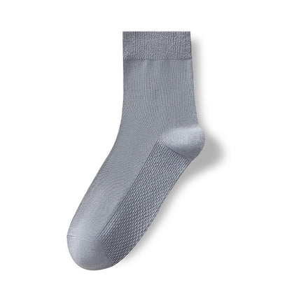 Wholesale Men's Autumn Winter Antibacterial Deodorant Casual Cotton Mid-calf Socks