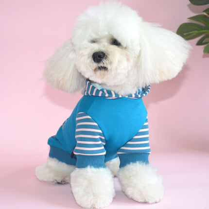 Pet Hoodies Dog Autumn Clothes Teddy Bichon Small Dog Hooded Printed Casual Wear Dog Bipeds