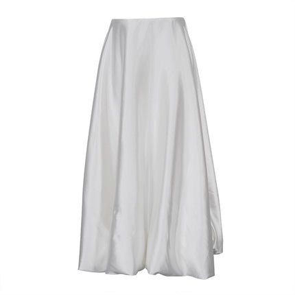 Women's Spring Casual Solid Color High Waist Puffy Skirt