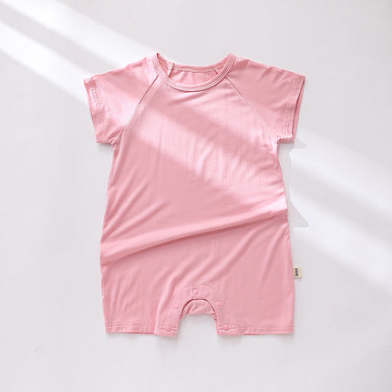 Infant Baby Summer Modal Short-sleeved Shorts Onesie Thin Romper