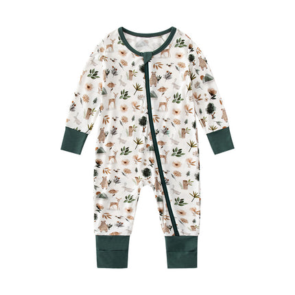 Newborn Baby Spring Rompers Bamboo Fiber Infant Babygrow