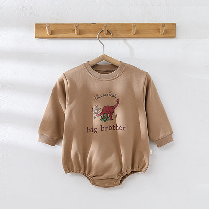 Baby Spring Long Sleeve Triangle Romper Infants Printed Hoodies Bodysuits