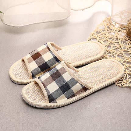 Wholesale Summer Home Non-slip Soft-soled Linen Slippers