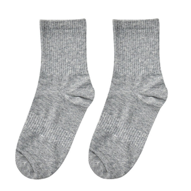 Wholesale Men's Summer Thin Sweat-absorbent Cotton Sports Mid-calf Socks