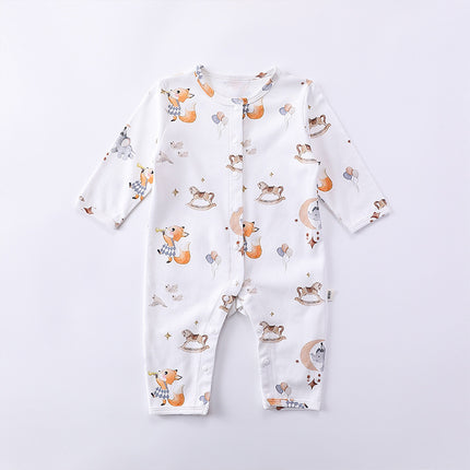 Newborn Baby Spring Fall Cotton Romper Infant Long Sleeve Babygrow