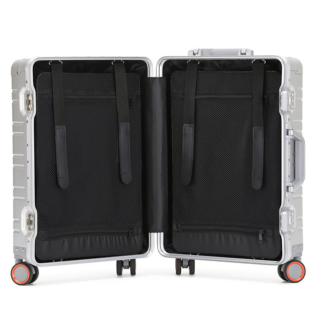 Universal Wheel Aluminum Alloy Suitcase Metal Box Code All-aluminum Magnesium Alloy Trolley Case