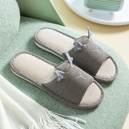 Wholesale Women's Indoor Non-slip Cotton and Linen Home Linen Slippers