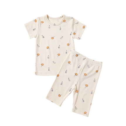 Wholesale Baby Summer Cotton Short Sleeve Two-Piece Set