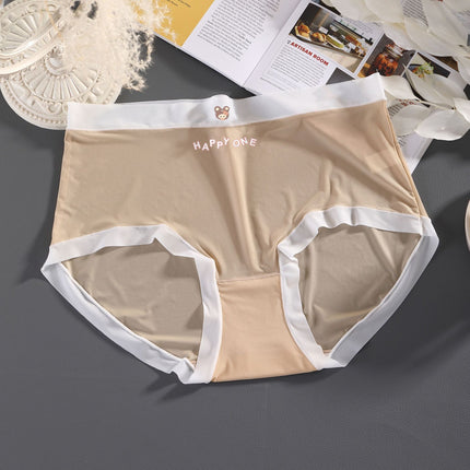 Wholesale Women's Lightweight Silk Antibacterial Traceless Plus Size Underwear