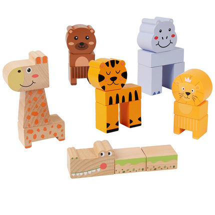 Kids Educational Building Blocks Animal Wooden Balance Building Early Education Toys