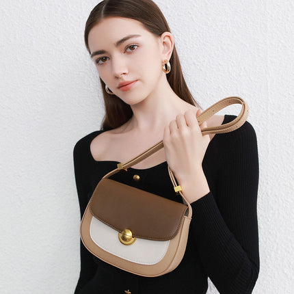 Summer Saddle Bag High-end Textured Shoulder Mini Crossbody Bag