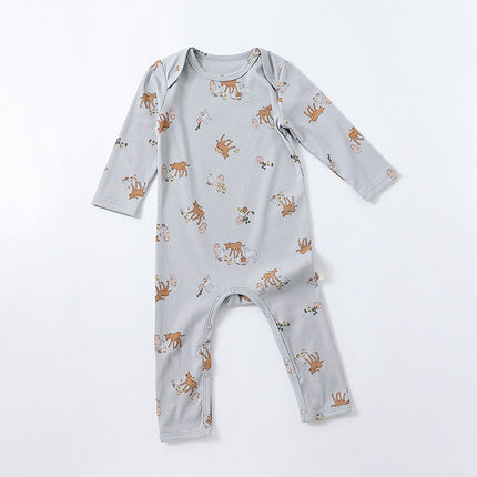 Newborn Baby Spring Onesie Cotton Romper Long-sleeved Babygrow